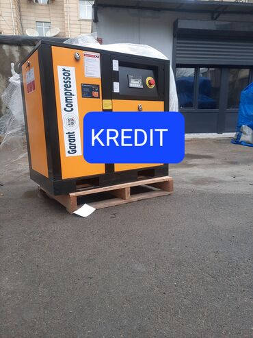 kredit kompressor: 7,5 kw Vintovoy hava kompressoru Turkiyə istehsalıdır.Biz Garant