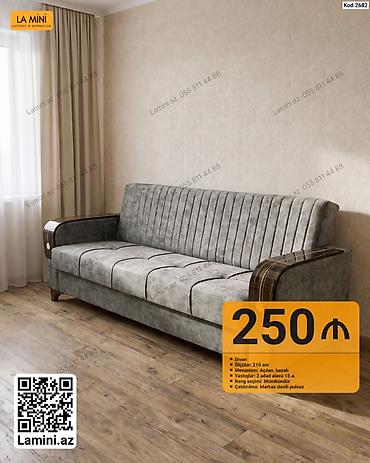 Məhsul: Divan (Kod: 2682) - Ölçü: 210 sm - Mexanizm: Açılan, bazalı lalafo.az -da Məhsul: Divan (Kod: 2682) - Ölçü: 210 sm - Mexanizm: Açılan, bazalı