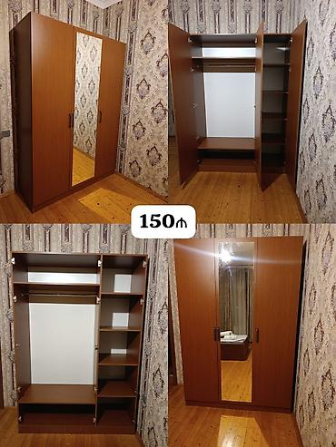 Dolab tam ideal vəziyətdə ölçü hündür 2.20 en 1.50 dərinlik 50 sm