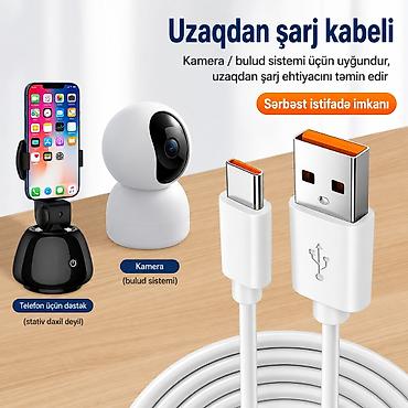 Фото и видеокамеры: USB-A dan Micro/Type‑C-ə qoşulma - Uzunluqlar: 3 m, 5 m, 8 m, 10 m, 12 — 3