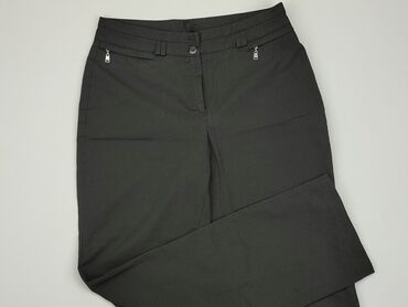 spódniczka czarne z paskiem: Spodnie materiałowe, M, stan - Idealny