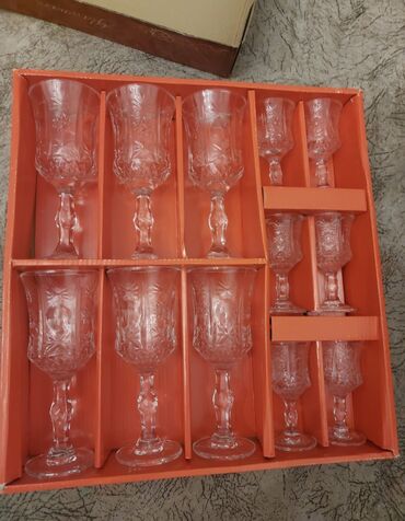 sakura qablari: Бокалы, цвет - Белый, Набор из 12 шт.