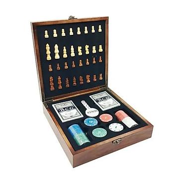 İdman oyunları: Premium Taxta Oyun Dəsti – Şahmat, Poker və Kart Oyunları Əyləncə və — 2