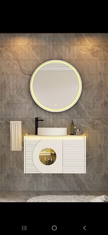 hamam dekoru: Hamam mebeləri Moydadırlar dolablar led işığlı güzgülər duş kabinələr — 3