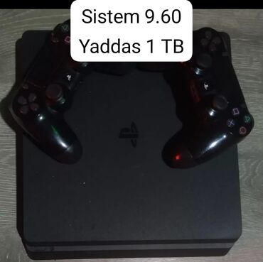 PS4 (Sony Playstation 4): Ps 4 Slim İdeal Vezyetde Blomu Acilmayib Yaddas 1 TB Sistem 9.60