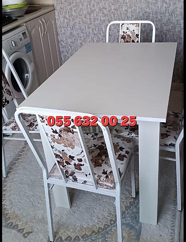 restoran stolları: Mətbəx üçün, Yeni, Açılmayan, Kvadrat masa — 10