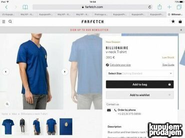 Majice: Original MILIONAIRE majica M / BILIONAIRE majica L 100% extra fine — 10