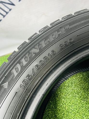 ось: Шины 195 / 60 / R 16, Зима, Б/у, Комплект, Легковые, Япония, Dunlop — 6