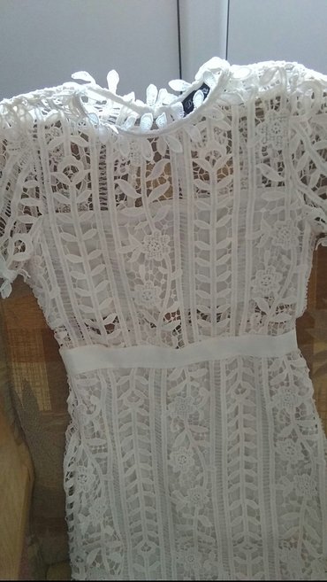 sinsay letnje haljine: M (EU 38), color - White, Other style, Short sleeves