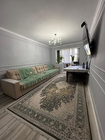 квартира с мебелью: 3 комнаты, 58 м², Центральная мечеть 104 серия, 4 этаж, Евроремонт — 1