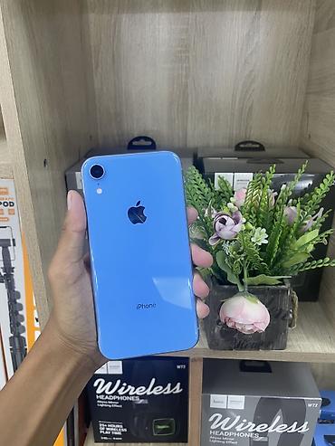IPhone Xr, Б/у, 64 ГБ, Синий, 77 %