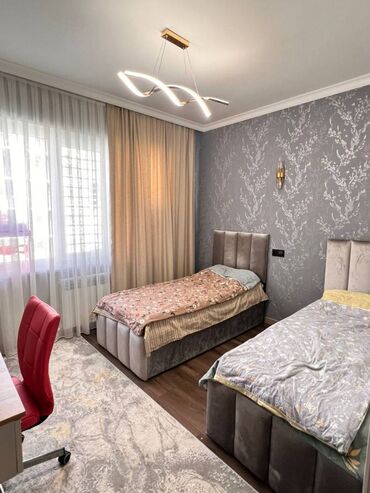 манас квартиры: 3 комнаты, 90 м², 106 серия улучшенная, 5 этаж, Евроремонт