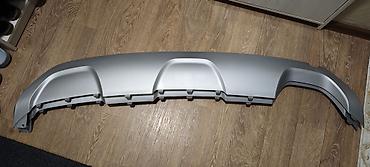 m ms: Диффузор/накладка на задний бампер (серебристый) Hyundai Palisade 2 — 2