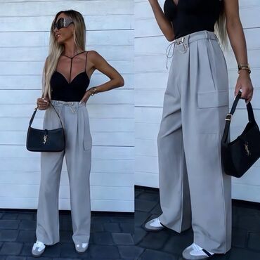 Pantalone: One size, Normalan struk, Ravne nogavice — 7