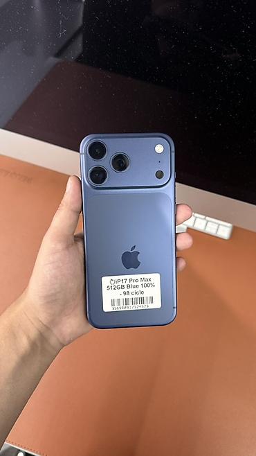IPhone 17 Pro Max, Б/у, 512 ГБ, Синий, 100 %