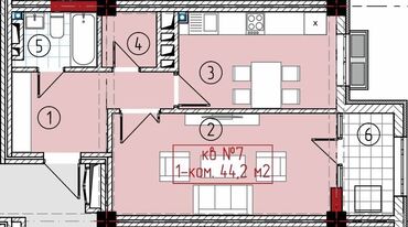 продаю дом 4 гор больница: 1 комната, 44 м², Элитка, 4 этаж, ПСО (под самоотделку)