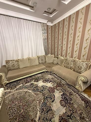 divan mebel: Künc divan dəsti - Klassik dizaynlı, künc formasında geniş divan — 1