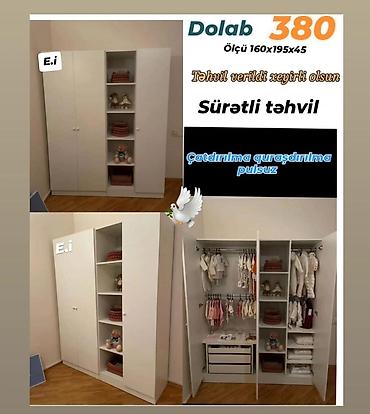 kalidor skafi: Dolab yeni qarderob paltar dolabı güzgüsüz reng seçimi var — 1