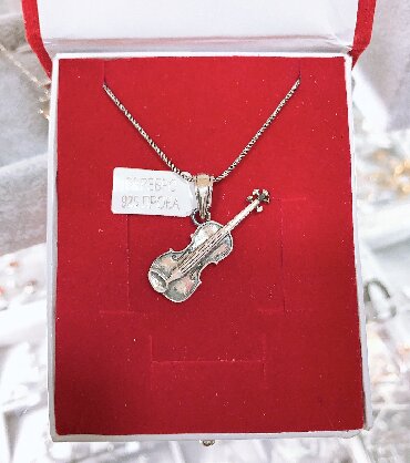 серебряная цепь с кулоном: Новый Мужской Кулон Скрипка Самый лучший подарок для ваших любимых