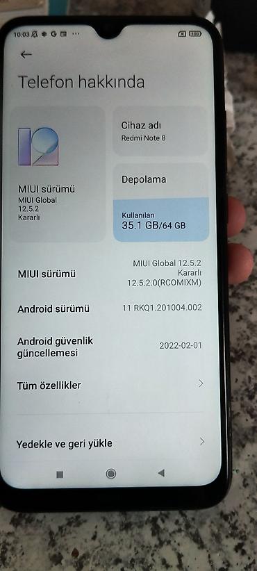 ipad qiymeti: Redmi Note 8, 64 GB, rəng - Qara, İki sim kartlı — 3