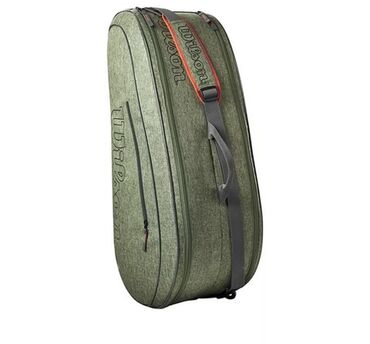 теннисная сумка: Wilson Team 6 pack Tennis Bag Heather green Профессиональная теннисная