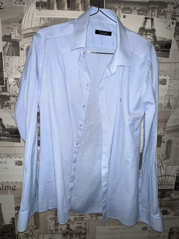 Рубашки: Рубашка Pierre Cardin, M (EU 38), цвет - Голубой