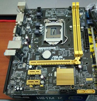 материнская плата am4: Материнская плата, Б/у, Asus, LGA1150, Для ПК