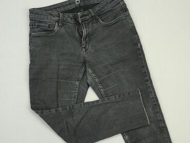 szara spódnice jeansowe: Jeansy, S, stan - Dobry