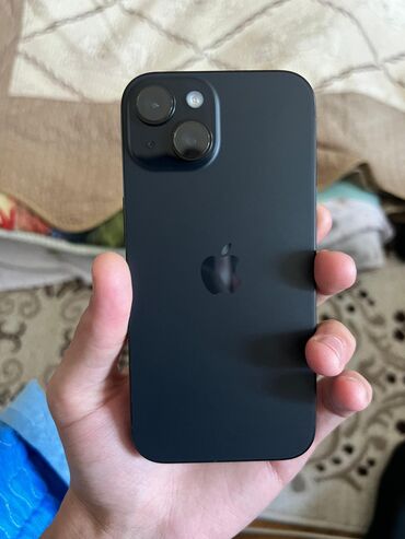 ikinci el apple: IPhone 15, 128 GB, Black Titanium, Barmaq izi, Face ID