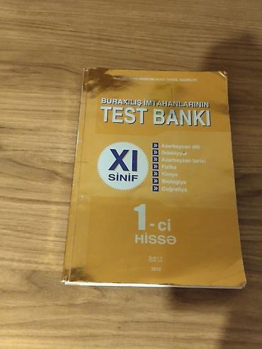 Test bankı 2012 satılır. Qiymət 3 man