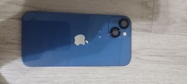 дисплей порт: IPhone 13, Б/у, 128 ГБ, Голубой, Кабель, 87 %