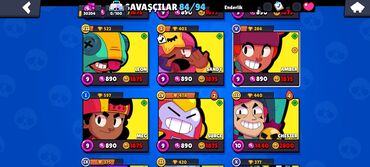 Другие игры и приставки: Brawl Stars oyun hesabı - Kupa sayı: 30,204 - Səviyyə: 88 - Güc