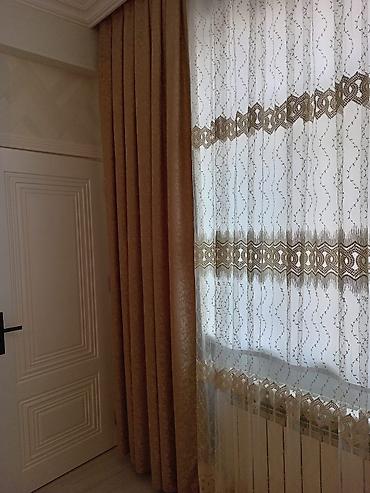 ucuz tül perdeler: İşlənmiş, Vilyur Pərdə, rəng - Qızılı, Ödənişli çatdırılma — 4