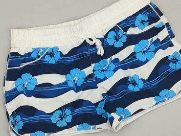 granatowe spodnie materiałowe damskie: Shorts, 2XL (EU 44), condition - Good