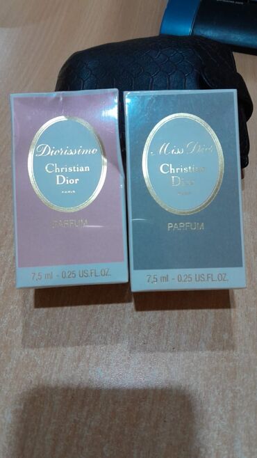 Ətriyyat: 1-Diorissima -170 ( 7.5 ml ) 2-Miss dior 150 azn (7.5 ml ) 3-Kachet — 4