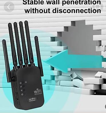 Wi-Fi AP/Repeater – 6 antennali gücləndirici Xüsusiyyətlər: - 2.4 GHz