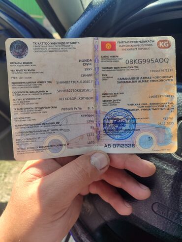 Honda: Honda Civic: 1999 г., 1.4 л, Механика, Бензин, Хэтчбэк — 12