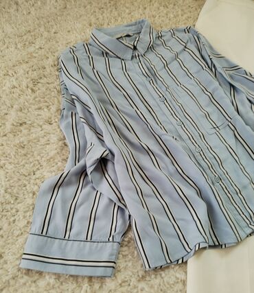 scotch and soda prsluk: H&M, M (EU 38), Viscose, Stripes, color - Light blue