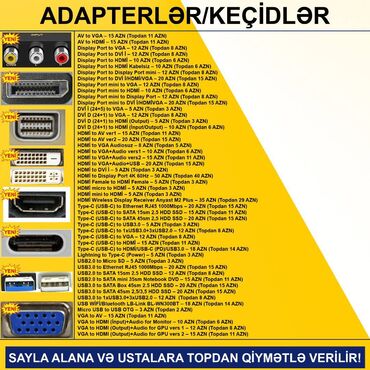 Digər kompüter aksesuarları: Kompüter hissələri və aksesuarlar qiymətlər şəkillərdə göstərilib — 16
