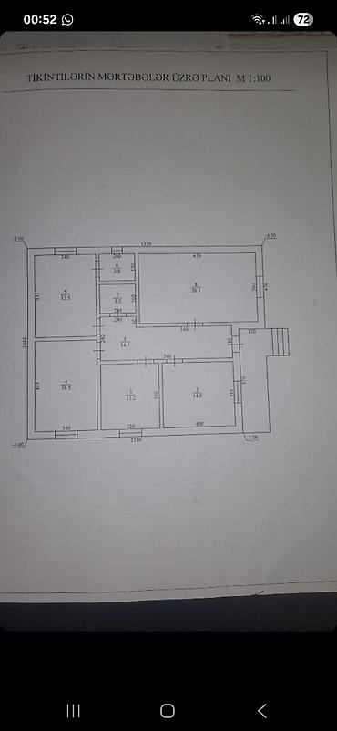 hokmelide heyet evi: 4 otaqlı, 145 kv. m, Kredit var, Yeni təmirli — 6