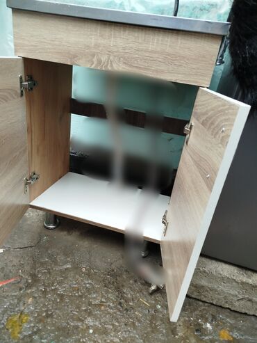 ламинированные столешницы для кухни цена: Ашкана үчүн тумба, Жуугучу менен, Полго орнотулма, ДСП, түсү - Күрөң