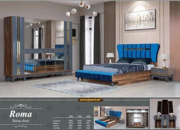 termo guzgusu: Двуспальная кровать, Шкаф, Трюмо, 2 тумбы, Турция, Новый