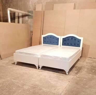 Sifarişlə çarpayılar: Ağ rəngli klassik tərzdə çarpayılar - Modellər: tək çarpayı və iki — 17