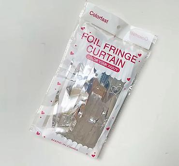 пленка фото: Фольгированная занавеска с бахромой для декора праздников — Foil — 10