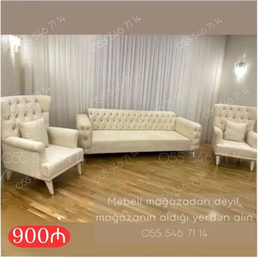 Divan və kreslo dəstləri: Yeni, Divan, 2 kreslo