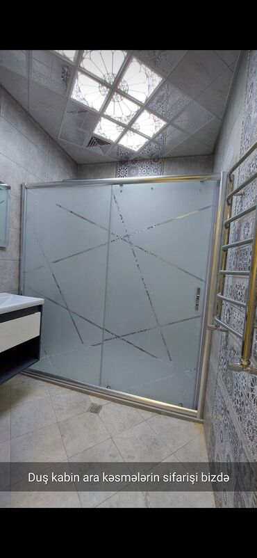 Duş kabinaları, arakəsmələr: Yeni Üstü açıq kabina, Künc üçün, Pulsuz çatdırılma — 22