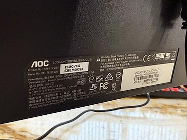 Masaüstü kompüterlər və komponentlər: AOC I2490VXQ LCD monitor - Ekran ölçüsü: 23.8" (24") - Panel: IPS - — 2