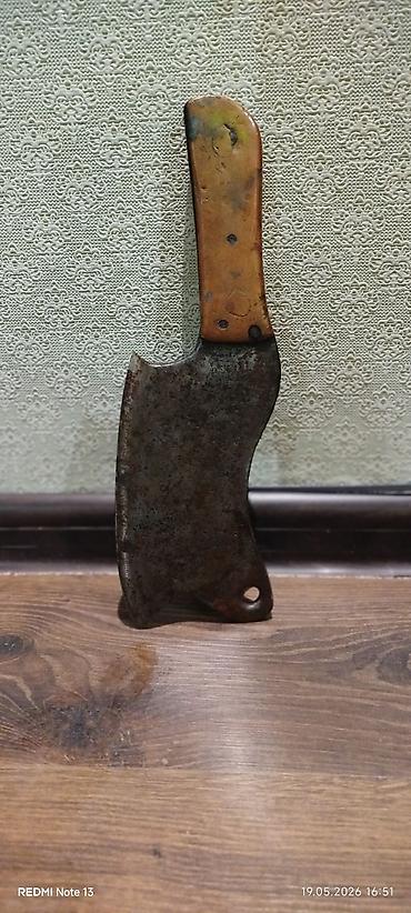 qasqaldaq eti: Qədimi mətbəx baltası / doğrama balta - Material: karbon polad bıçaq — 1