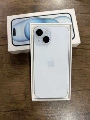 Apple iPhone: IPhone 15, 128 GB, Blue Titanium, Zəmanət