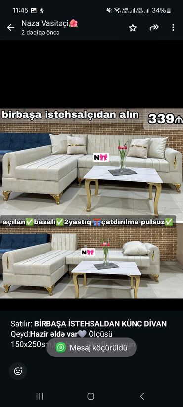 divan madera: Künc divan, Qonaq otağı üçün, Bazalı, Açılan, Kitab